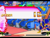 une photo d'Ã©cran de X-Men VS Street Fighter sur Sony Playstation